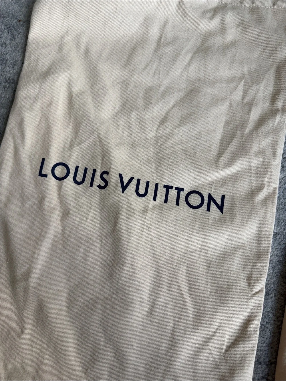 Large Louis Vuitton Shoe/Boot Dust Bags